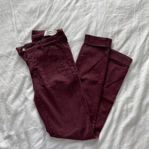 Cosmic Blue Love Burgundy Jeans